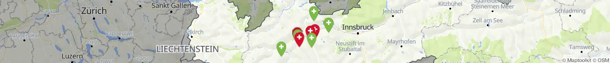 Map view for Pharmacies emergency services nearby Roppen (Imst, Tirol)